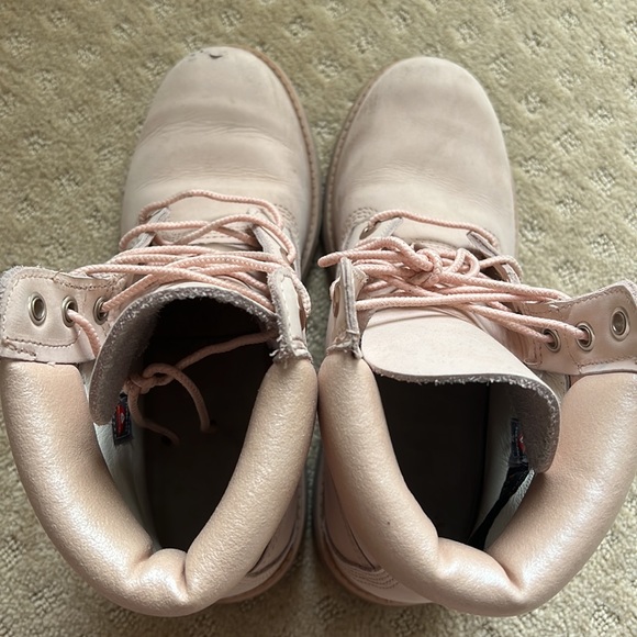 Pink/ Rose gold Timberland Boots - Picture 2 of 6